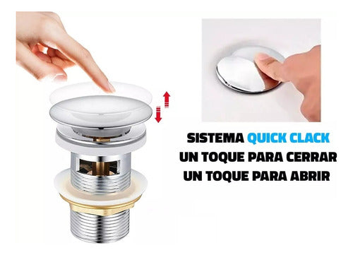 D'accord Desagüe Quick Clack 1 1/4 C/desborde Lavatorio-bidet 5