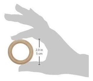 Boye 5 Anillos De Madera Natural Para Caba&ntilde;a, 2 PuLG. 4