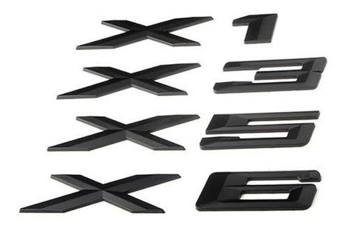 Emblema Insignia Bmw X1 X3 X5 X6 Negro Mate 0