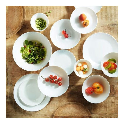 Arcopal Set of 18 Pieces Zelie Dinnerware – Flat, Deep, and Dessert Plates 1