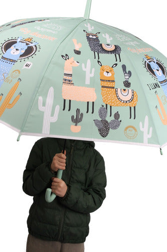 Elástica Automatic Umbrella Llama for Kids, Men and Women - Imported 2