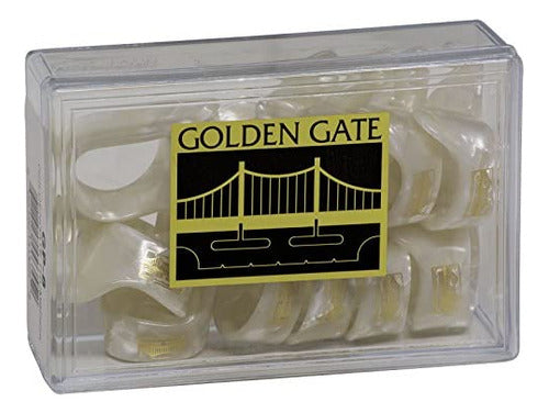 Golden Gate GP-8 Pearloid Thumb Picks - Thick (12-Pack) 2