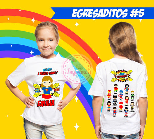 Plantillas Egresaditos 2024 Egresados Remeras Camiseta #5 4