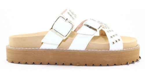 Ozara Low Platform Sandals with Straps and Buckles 1010 Czapa 0