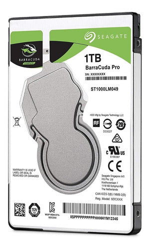 Seagate 1tb Barracuda Pro Sata 6gb S 128mb Cache 2.5 Inch I 3