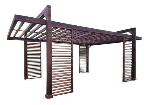 Iron and Wood Pergolas for Various Uses 0