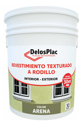 DelosPlac Textured Roller Coating Sand Color 30kg 0