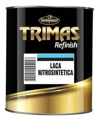 Laca Nitro Para Madera Blanco Satinado Muebles Trimas 4 Lits 0