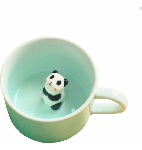 Jewoster 3D Panda Bear Mug - 230 Milliliters 0