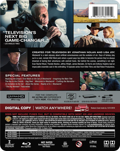 4k Ultra Hd + Blu-ray Westworld Season 1 / Temporada 1 1