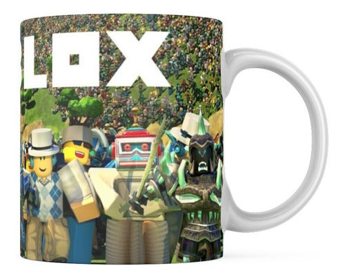 Roblox & Rainbow Friends Mug Plate and Spoon Set + Personalized Name 42