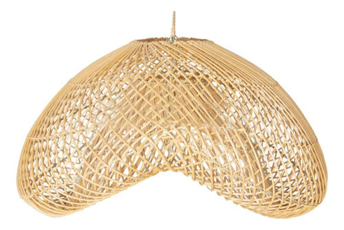 SIO Rattan Lamp Shade Natural Fibers Boho Wicker Design 0