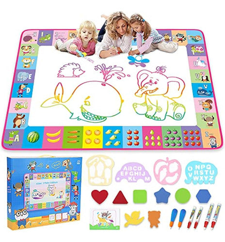 Aqua Magic Mat - Niños Pintando, Escribiendo, Tablero De Dib 0