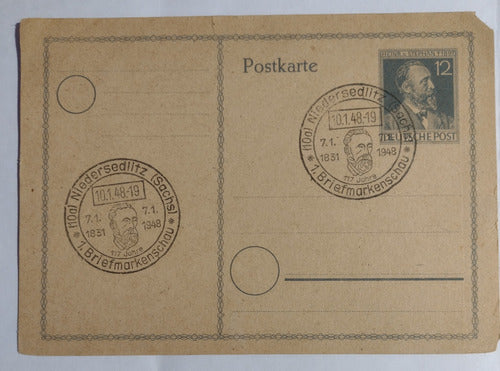 Entero Postal De Alemania Año 1948 0