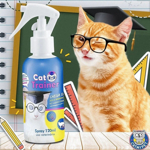 Spray Educador P/ Gatos Anti Xixi Trainer 120ml Treinador 2