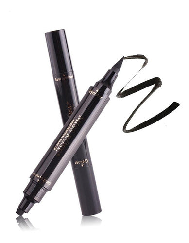 Magic Liquid Black Eyeliner with Cat Eye Stamp 4