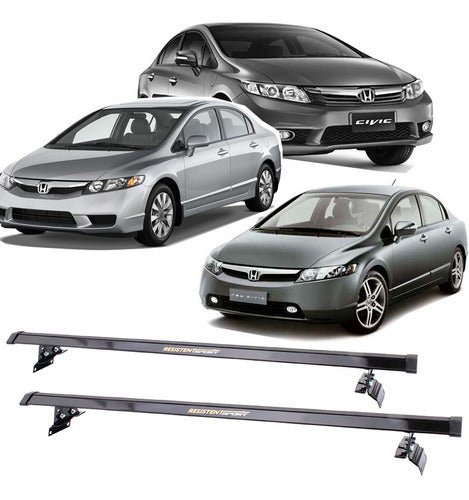 Rack Teto Resistent Sport Honda Civic 2006 Até 2008 Lw048 2