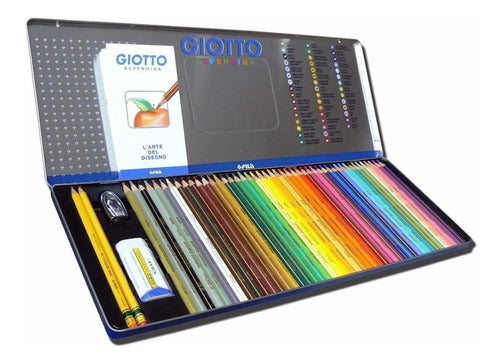 Giotto Supermina Pencil Set x 50 in Tin - 3.8mm Lead 0