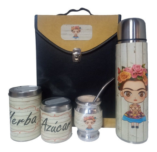 Complete Frida Kahlo Mate Set with Bag 2 Handles 0