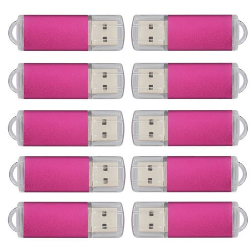 Pega 10 X Pink USB 2.0 Flash Drives 1GB 0