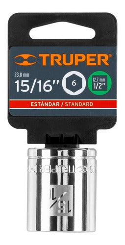 Truper Tubo Dado De 6puntas 15/16 Cuadro 1/2 13239 0