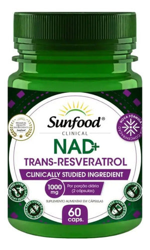 Sunfood Nad + Trans Resveratrol - 60 Capsules 0