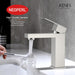 KENES Single Handle Bathroom Faucet in Brushed Nickel with Pop-Up Drain 4