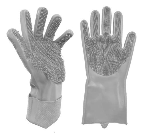 Geko Premium Silicone Dishwashing Gloves for Kitchen and Bathroom 3