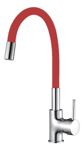 Dhinox Kitchen Sink DH56 and Aqualia Leira Red Faucet 2