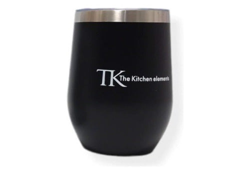 The Kitchen Elements Thermal Cup 320ml with Lid - Stainless Steel Rim 0