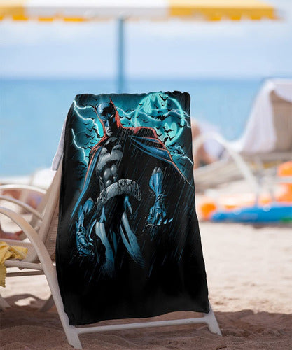 Logovision Batman Stormy Knight - Beach Towel with License 1