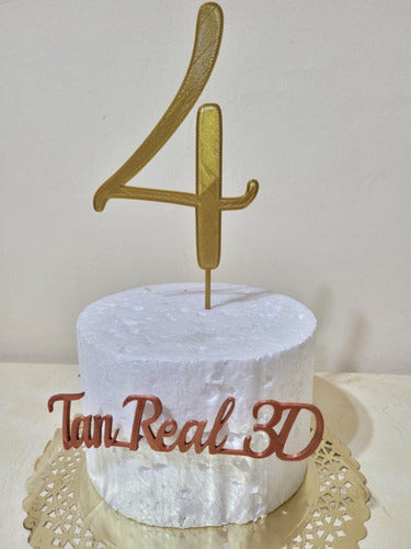 Numeros Personalizado  Cake Toppers Adorno 2