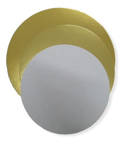 PROBAC Metallic Gold Round Cardboard Discs 24 Cm (Pack of 10) 1