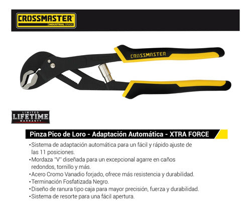 Automatic Adjustable 7'' Locking Pliers - Crossmaster XTRA FORCE 1
