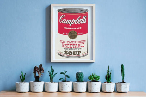 The Overlook Shop Campbell's Soup (Warhol) Box Frame with Glass Size A3 0