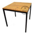 BOVEN Industrial Style Iron and Wood Brewery Bar Table 80x80 1