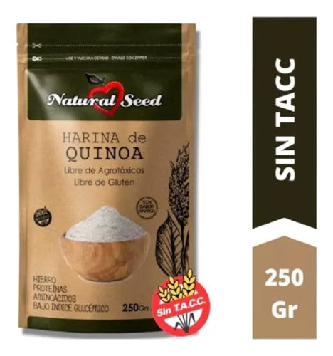 Quinoa Flour Washed Grains (Gluten-Free) x 250g - Natural Seed 1