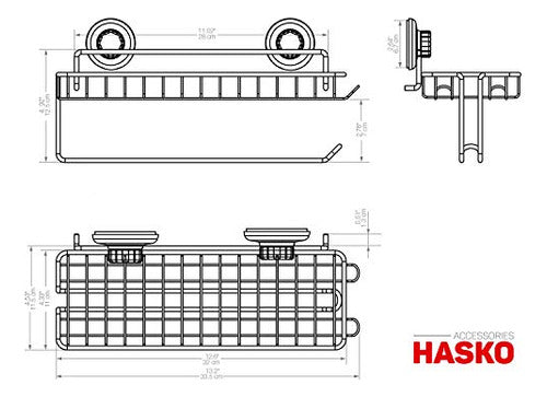 Hasko Accesorios Ventosa Porta Toallas De Papel Con Estante 4