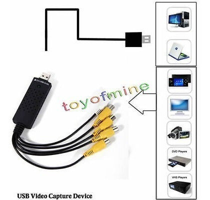 USB 2.0 4CH DVR CCTV Digital Security Camera Adapter 3