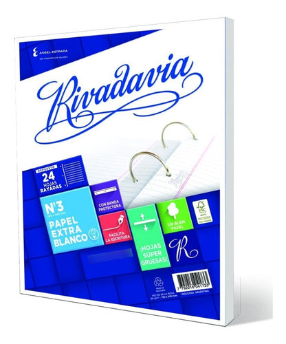 Rivadavia Repuesto N*3 Escolar 24 Hojas Rayado 0