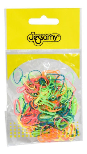 Jessamy 12 Elastic Colorful Rubber Bands for Hairstyles X250 B302 1