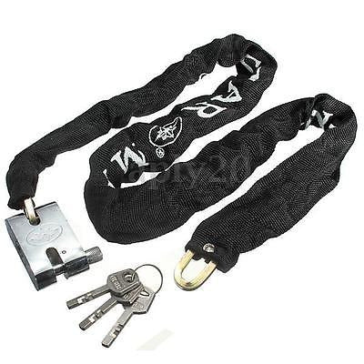 Negro Pesado Deber Secuirty Motocicleta Bicicleta Moto Scoot 1