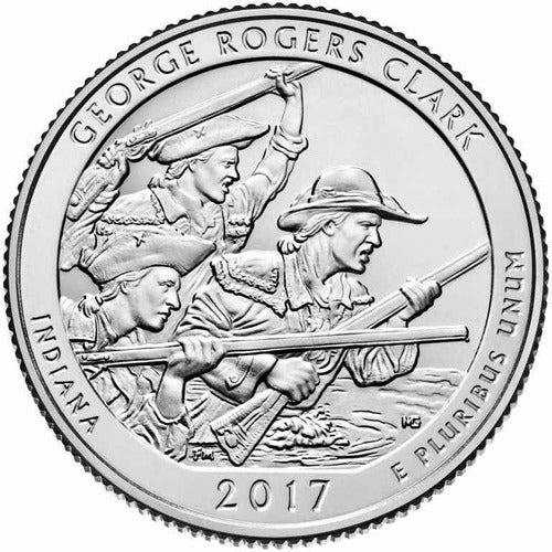 United States - 25 Cents - Year 2017 - George Roger Clark 1