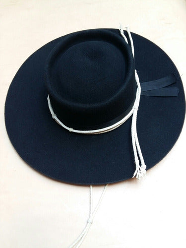 Gaucho Wool Hat with Chin Strap and Brim 3