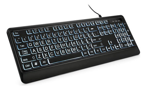 KOPJIPPOM Teclado Gamer 104 Teclas - Retroiluminado para Videojuegos y Trabajo 0