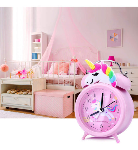 Reloj Despertador De Unicornio Para Nias Y Nios, Bonita Deco 2