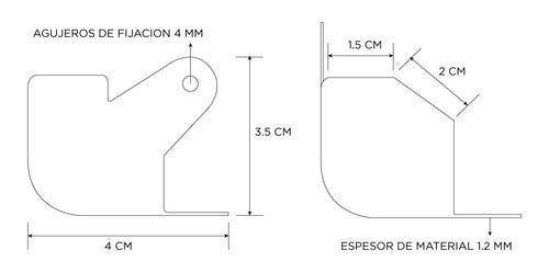 Xpro Kit of 8 Metal Corner Racks Anvil E303 1