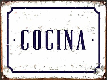 Club del Poster Cartel De Chapa Vintage Mi Quincho Welcome Cocina Huerta 2