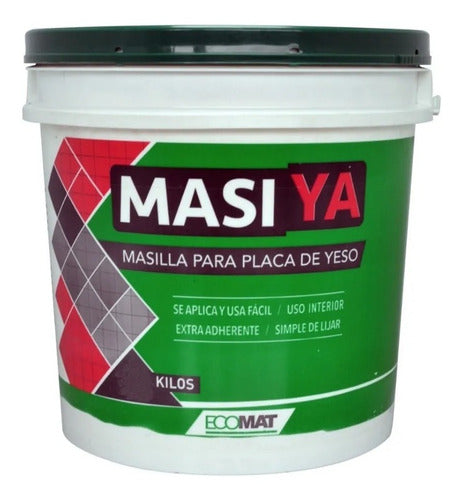 Ecomat Masilla 15 Kg Para Placas De Yeso Durlock Masiya 0