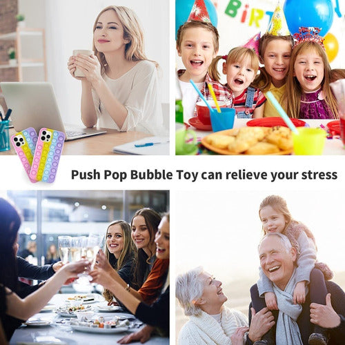 Sensory Push Pop Bubble Toy Para iPhone 12 Pro Max 12 Pro 6